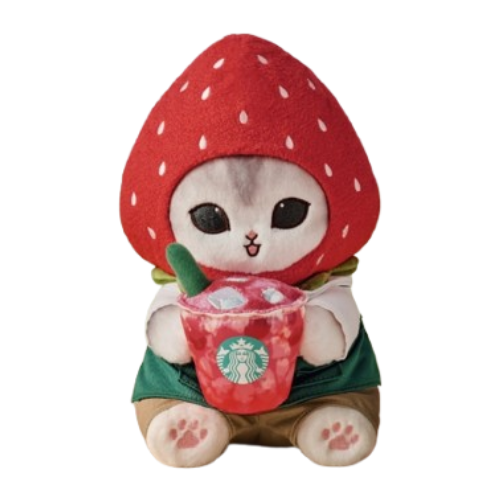 Starbucks Mofusand Classic Barista Plushie ginger cat kitty soft toy e