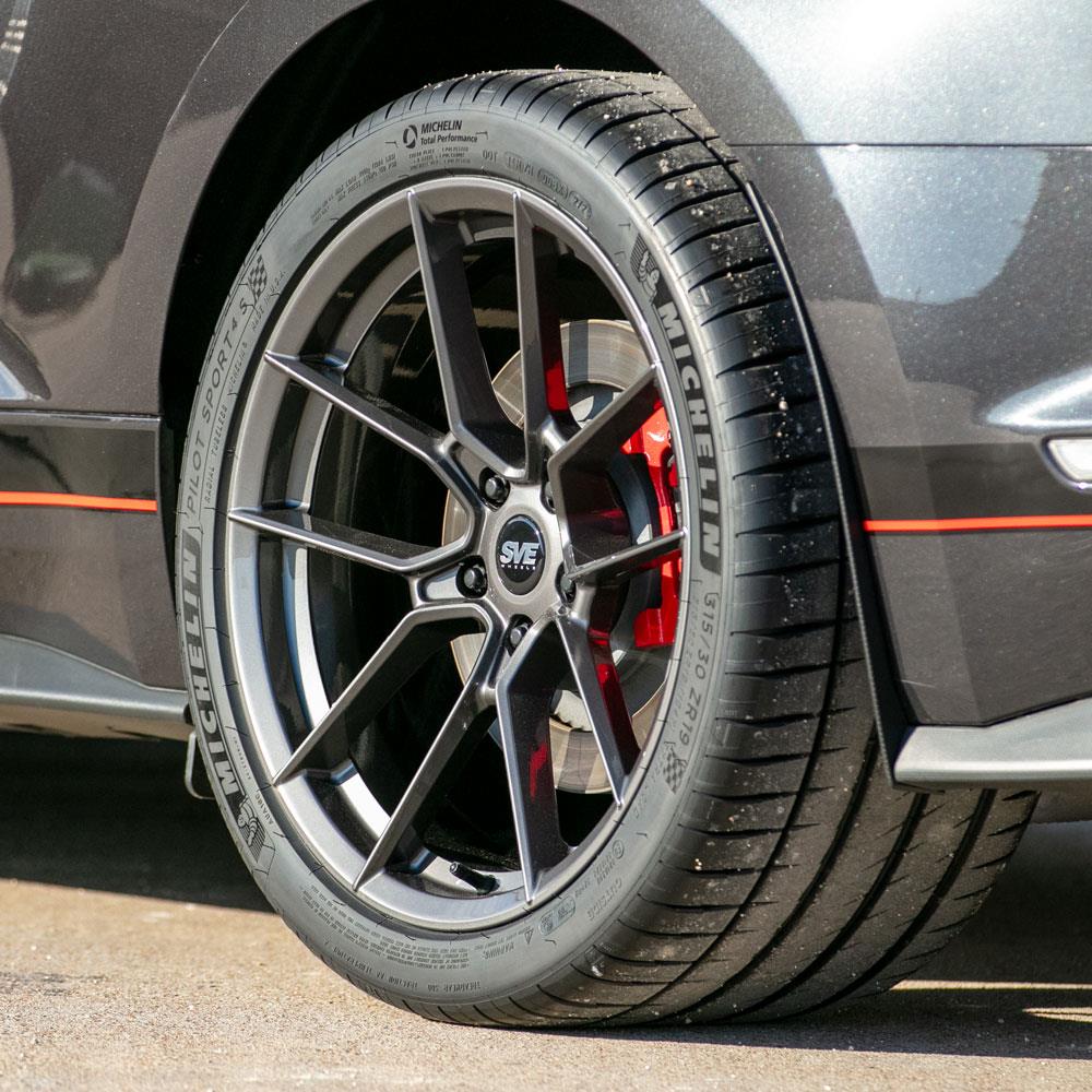 SVE Mustang DHP1 Forged Wheel Kit - 19x10.5/11 - Graphite (15-26