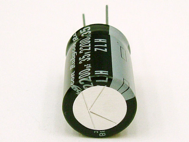 電源用電解コンデンサー2200μF35V105℃ ルビコンZLH: 受動部品 秋月電子