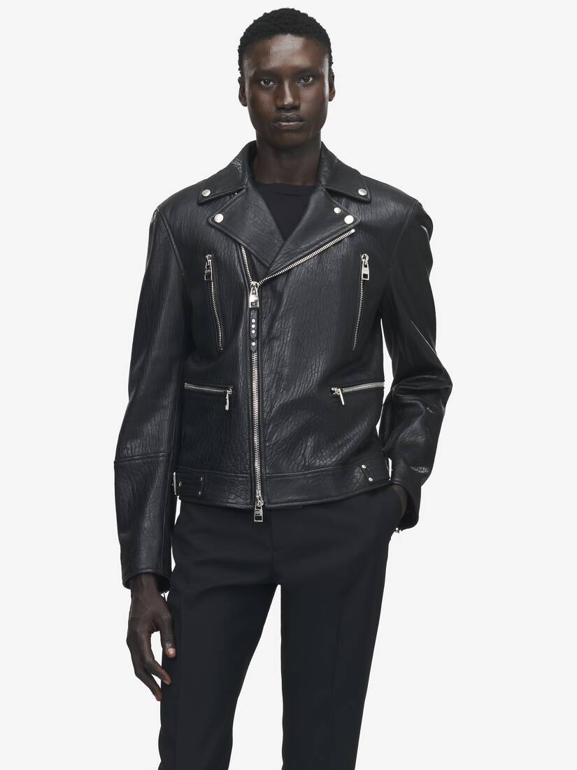 McQueen クラシック レザー バイカー ジャケット | McQueen JP