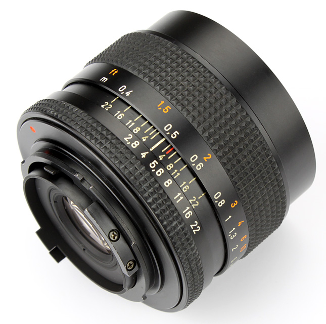 The Carl Zeiss Distagon T* 35 mm f/ 2.8 C/Y Lens. Specs. MTF