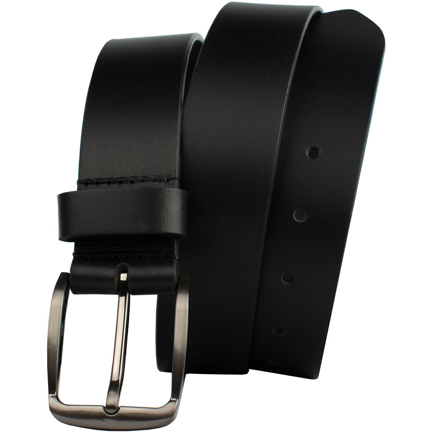 Millennial Black Leather Belt by Nickel Zero® - Allergy Canada