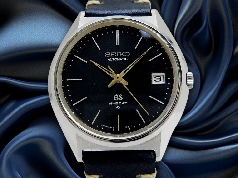 JA-2979| グランドセイコー 5645-7010 SS ブラックダイヤル GS