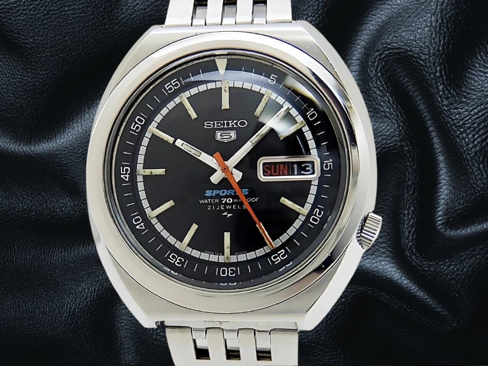 JA-3191| セイコー ファイブ 5スポーツ 21石 7019-6010 SS クッション