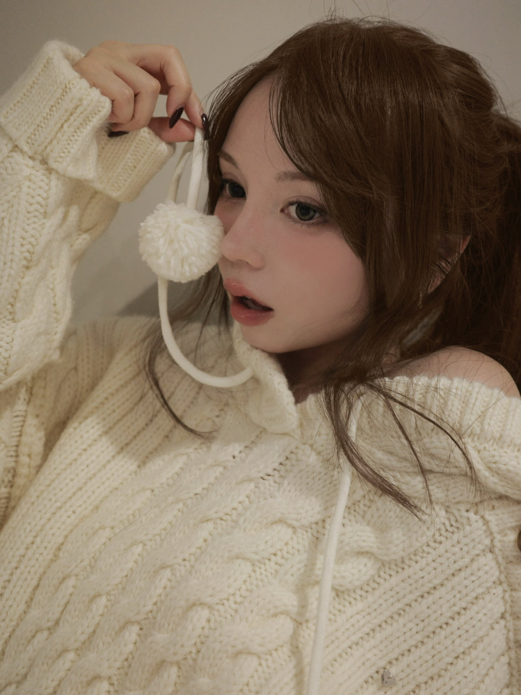 ANDMARY】Yara cable knit set up
