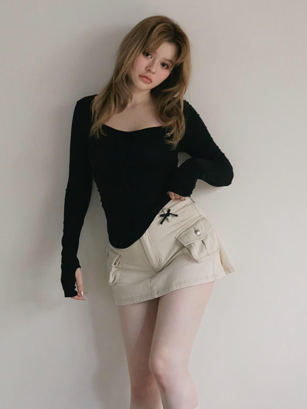 ANDMARY】Dona ribbon tops