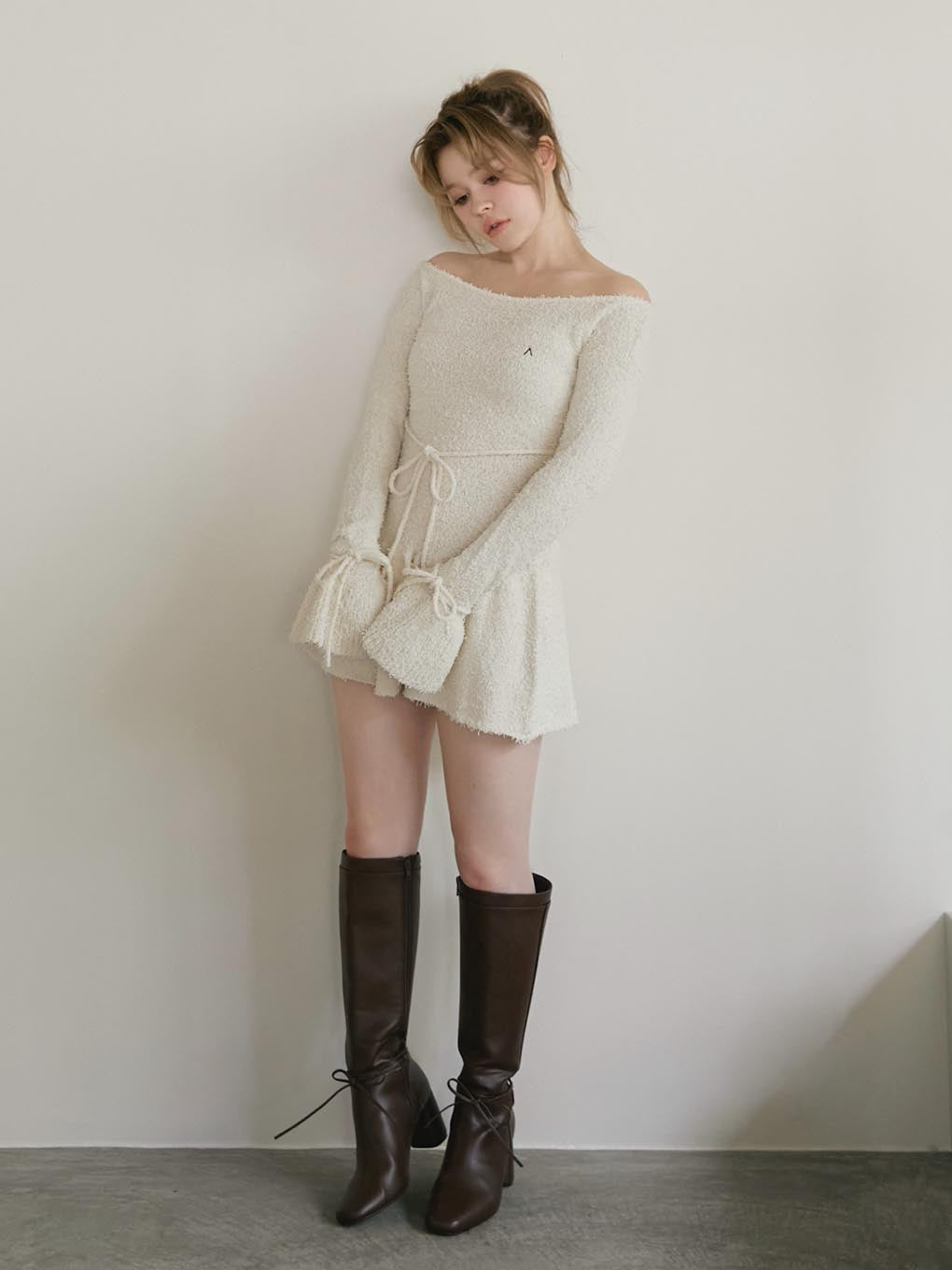 ANDMARY】Sailor knit mini dress