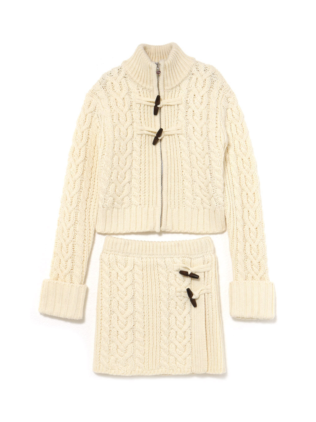 ANDMARY】Kelly toggle knit set up