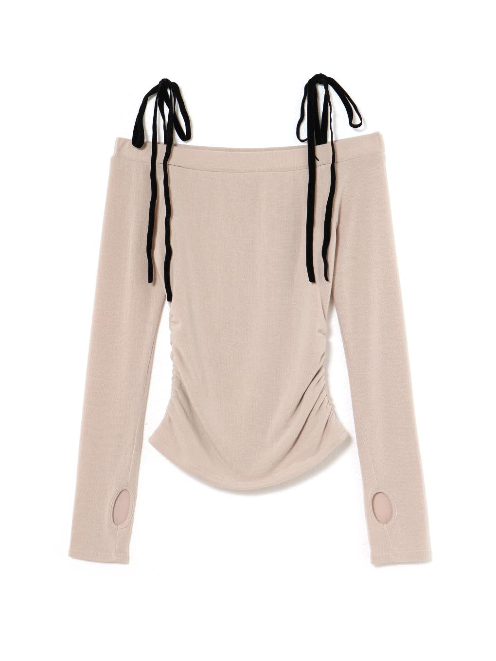Velour ribbon tops