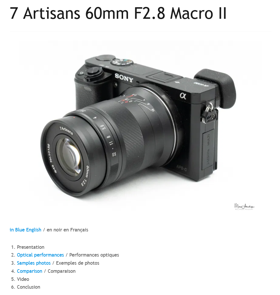 七工匠「7Artisans 60mmF2.8 Macro II」初期型から操作性や収差補正が