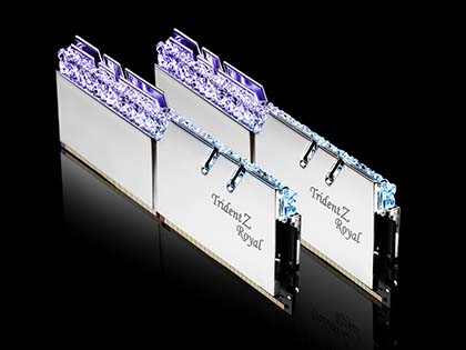 派手に光るDDR4メモリ「Trident Z Royal」の16GB×2枚セットなど、計16