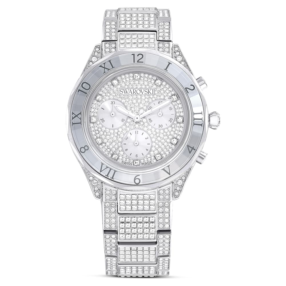 Dextera lux watch, Swiss Made, Metal bracelet, Silver tone