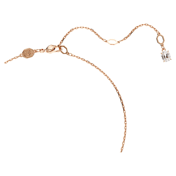 Dragon & Phoenix set, Dragon's claw, White, Rose gold-tone plated
