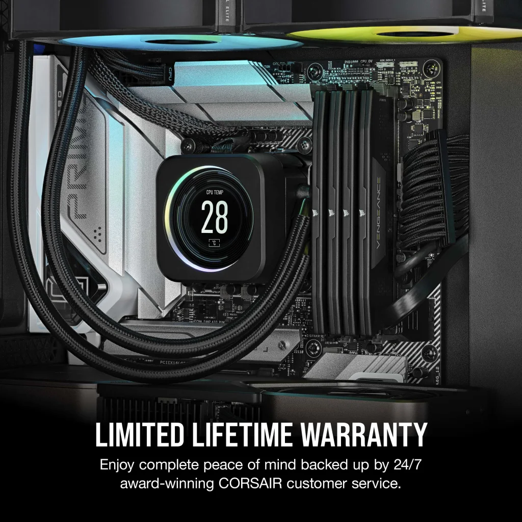 VENGEANCE® 16GB (1x16GB) DDR5 DRAM 5200MHz C40 Memory Kit — Black
