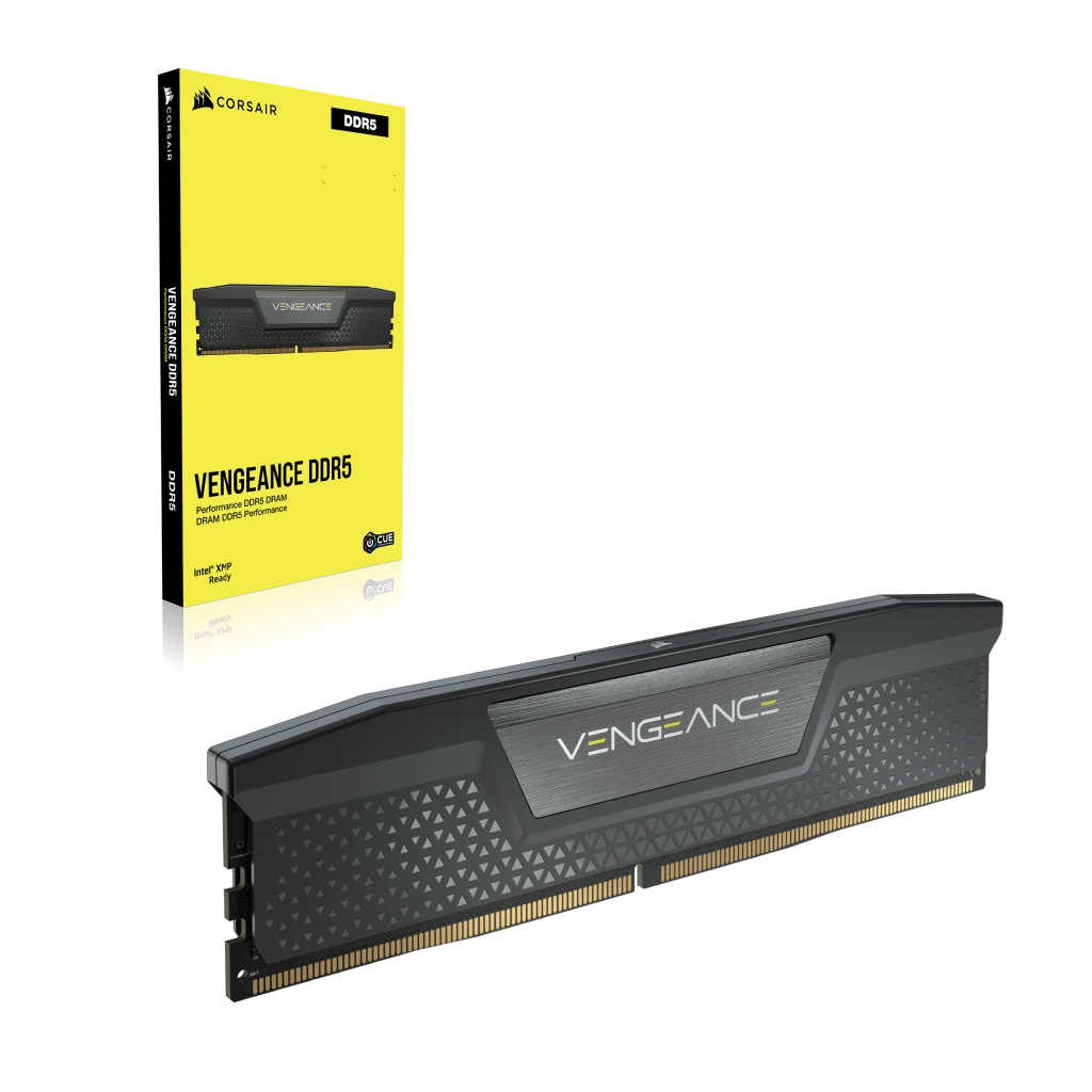 VENGEANCE® 16GB (1x16GB) DDR5 DRAM 5200MHz C40 Memory Kit — Black