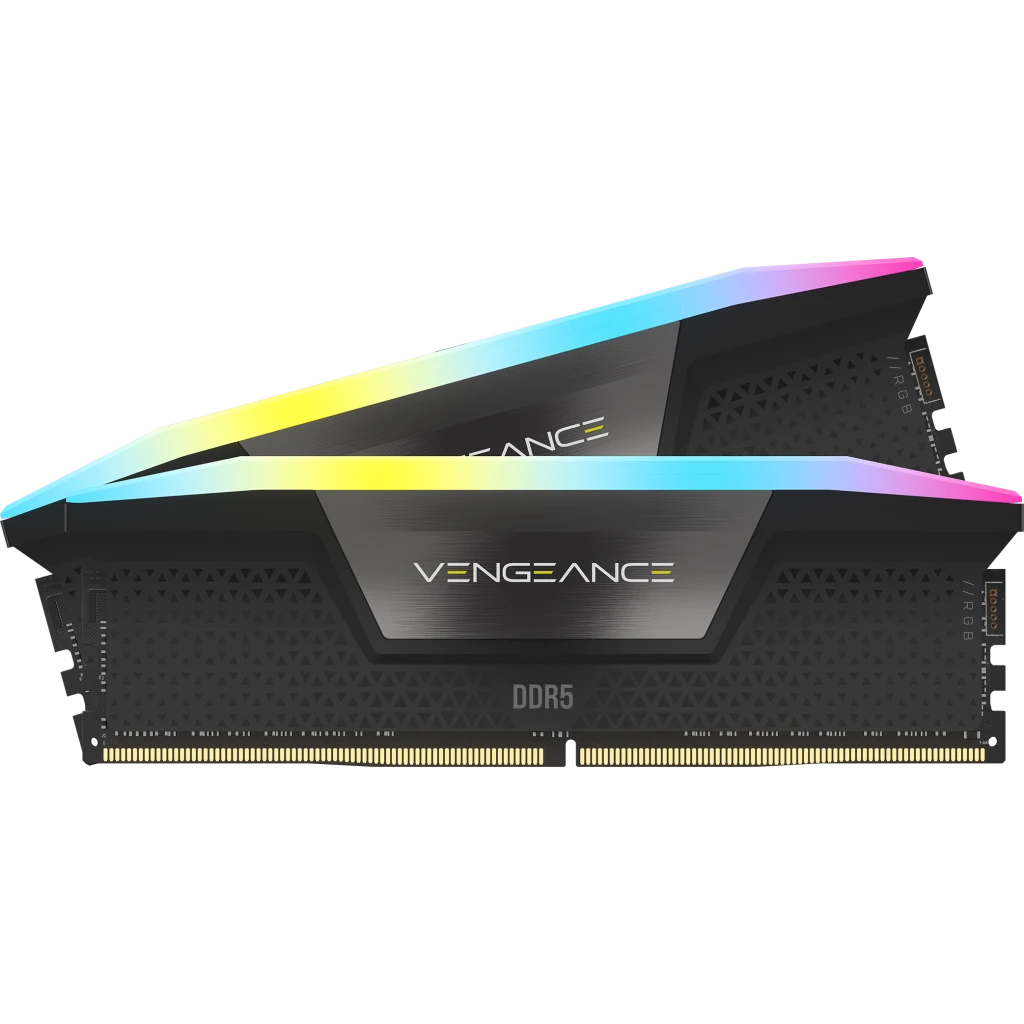 VENGEANCE® RGB 32GB (2x16GB) DDR5 DRAM 6000MT/s C36 Memory Kit — Black