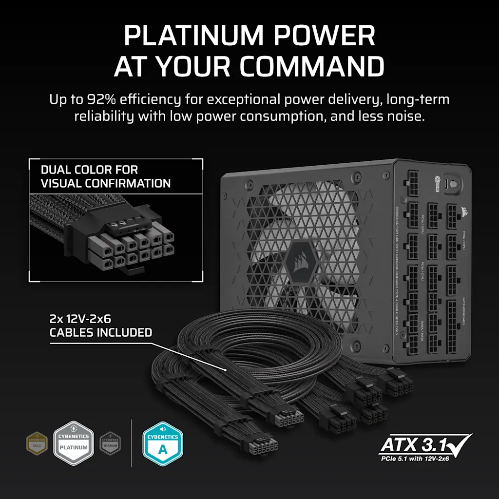 HX1200i 完全モジュール式超低ノイズ Platinum ATX 1200 ワット PC