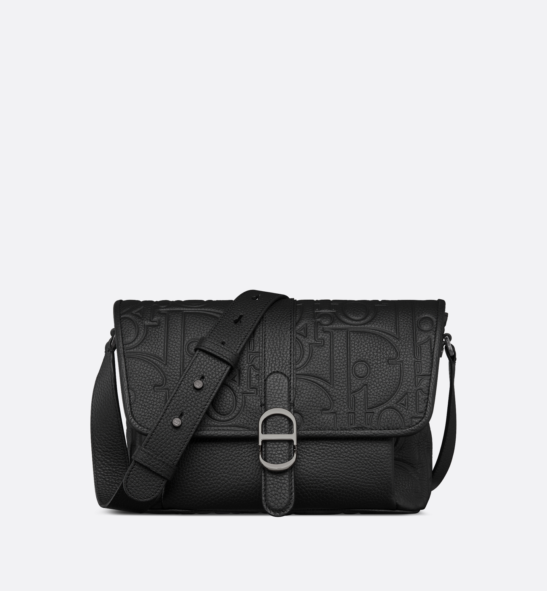 Medium Dior Daily Messenger Bag with Flap Black Dior Gravity