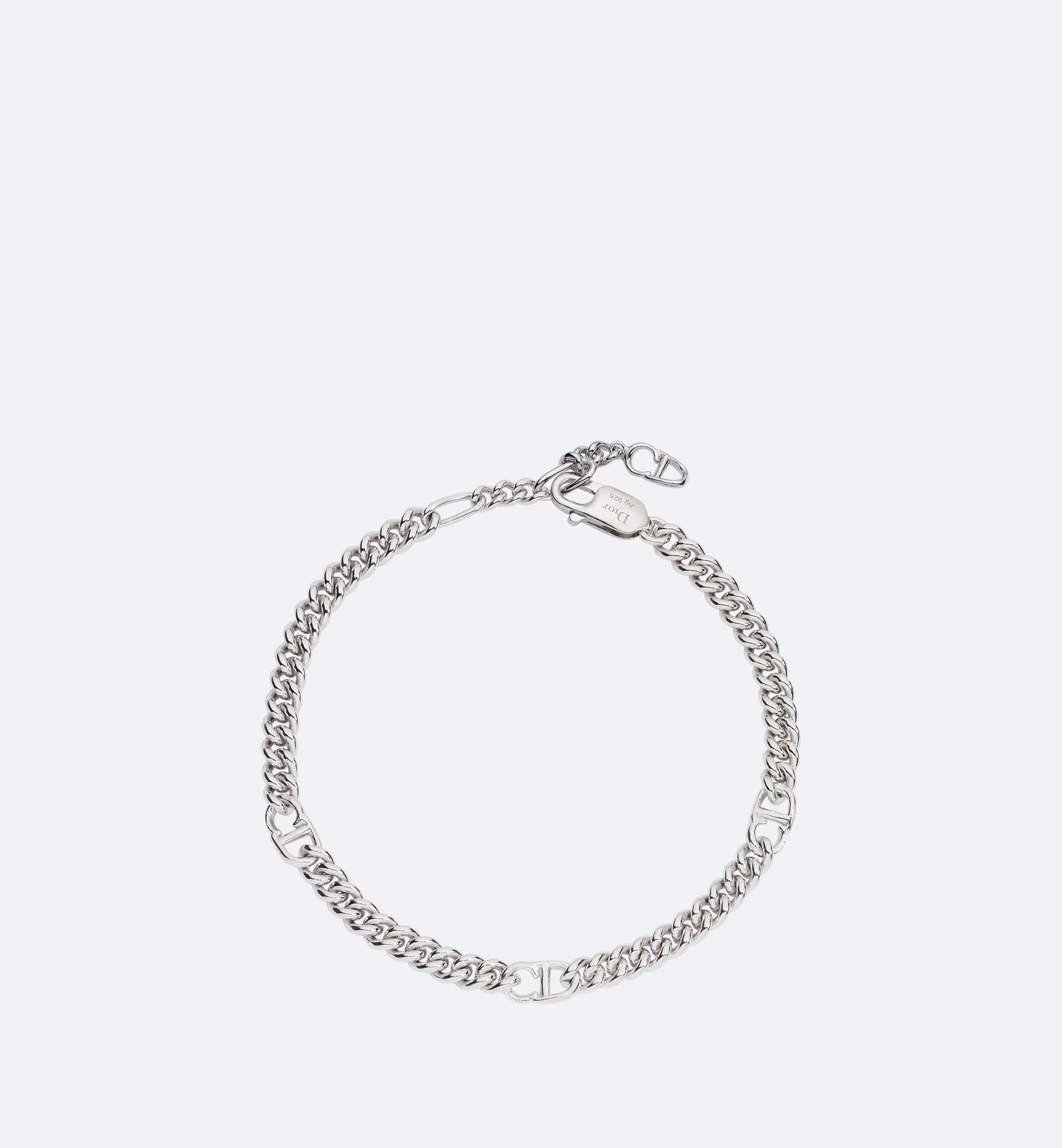 DIOR | CD Icon チェーンリンク ブレスレット シルバー