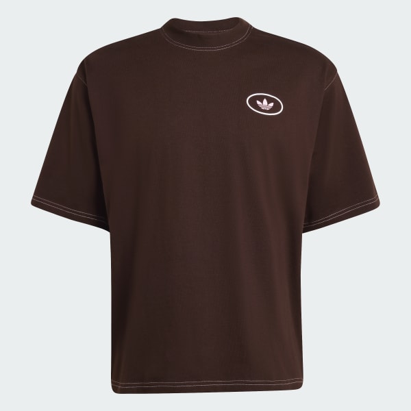 adidas ORIGINALS SHOEMAKER GRAPHIC TEE - Brown | Free Shipping