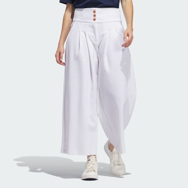 adidas Women's Golf x Malbon Culotte Pants - White | Free Shipping