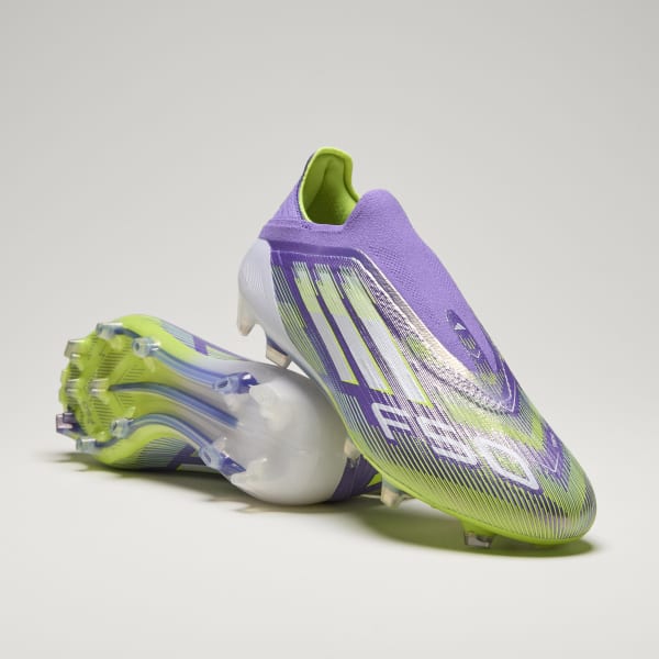 adidas F50 Elite Laceless Firm Ground Cleats - Purple | Free