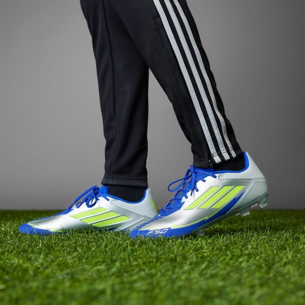 adidas F50 League Messi Firm/Multi-Ground Cleats - Silver | Free