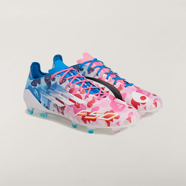 adidas BAPE x adidas F50 Elite Firm Ground Cleats - Pink | Free