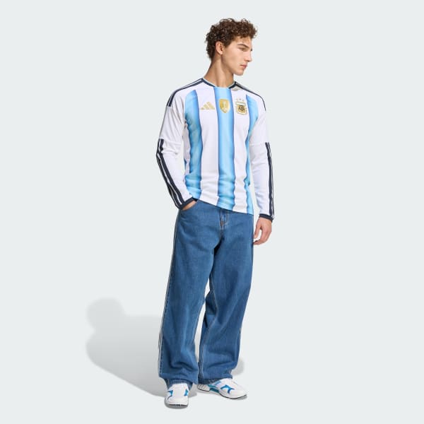 adidas Argentina 26 Home Long Sleeve Jersey - White | Free