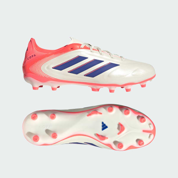 adidas Copa Pure 3 League Firm/Multi-Ground Cleats - White | Free