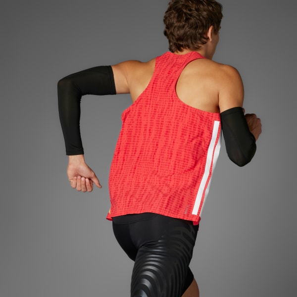 adidas Adizero Running Singlet - Red | adidas India