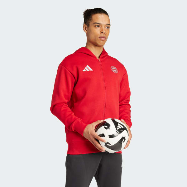 アディダス FCバイエルン アンセムジャケット - レッド | アディダス