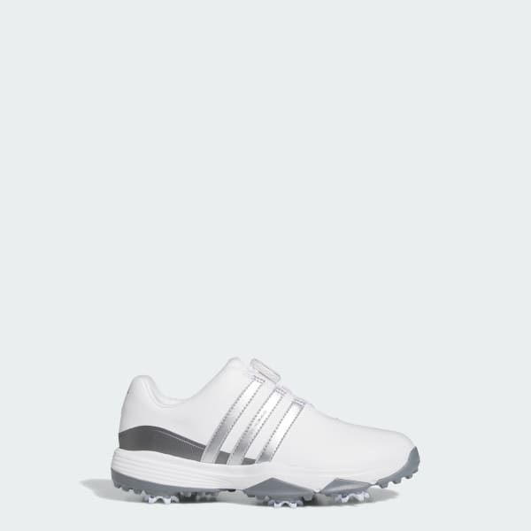 adidas Tour360 24 BOA Golf Shoes Kids - White | Free Shipping with