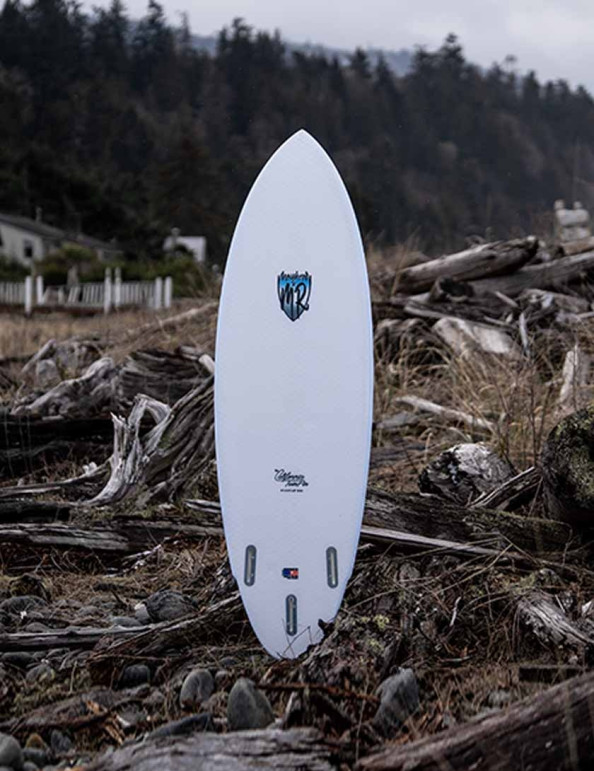 Lib Tech x Lost MR California Twin Pin surfboard 6ft 0 - White