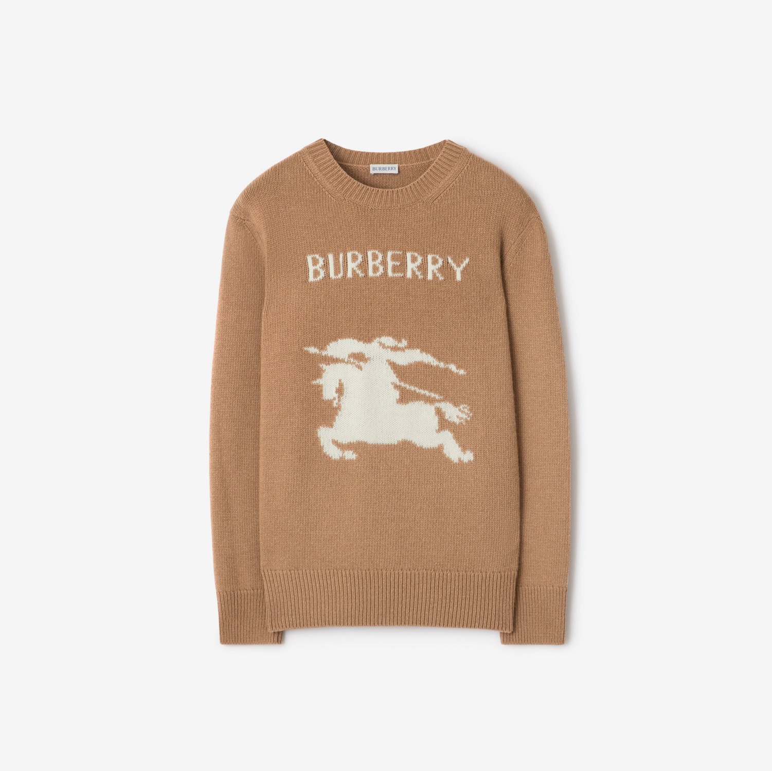 EKD Wool Cashmere Sweater in Camel - Men | Burberry® Official