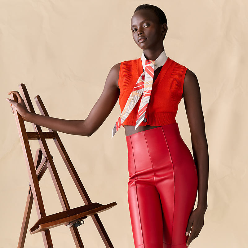 Mors a Jouets Chemise long leather twilly | Hermès Mainland China