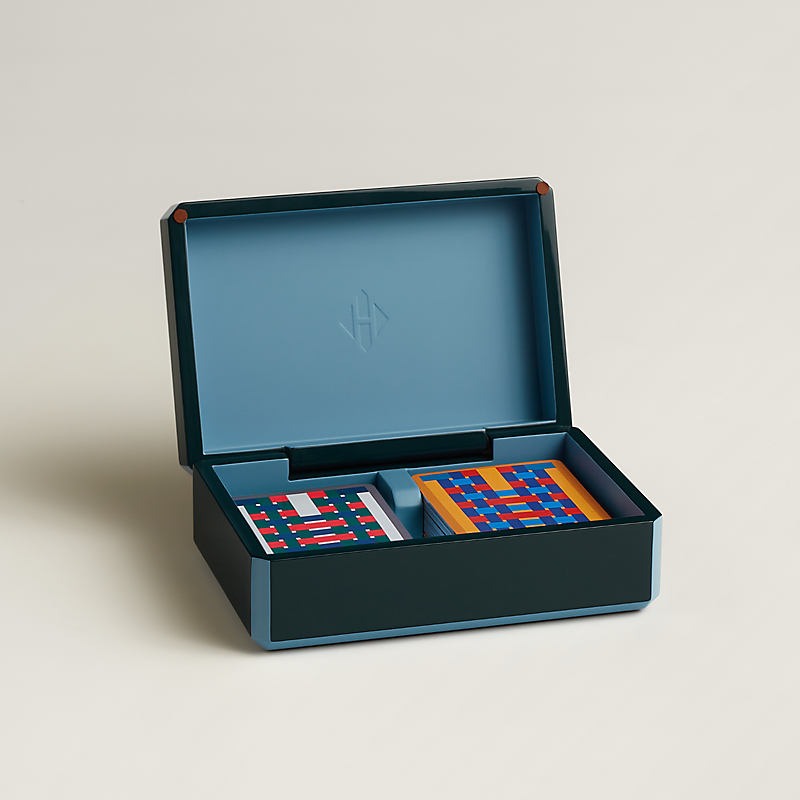 Facettes H Tissage bridge card box | Hermès USA