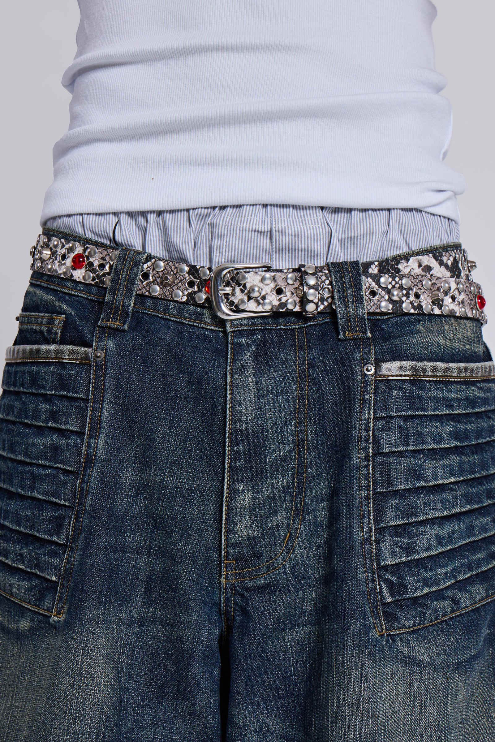 Silver Mamba Belt | Jaded London | Accessories