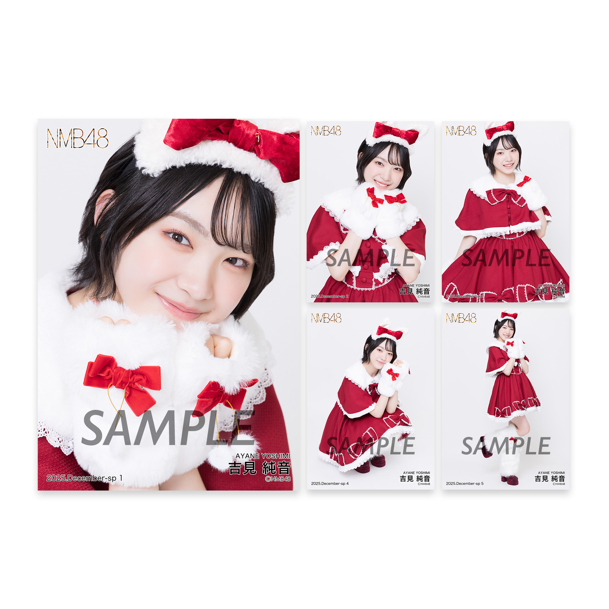 個別生写真5枚セット 2025.December 吉見純音 - NMB48 OFFICIAL GOODS