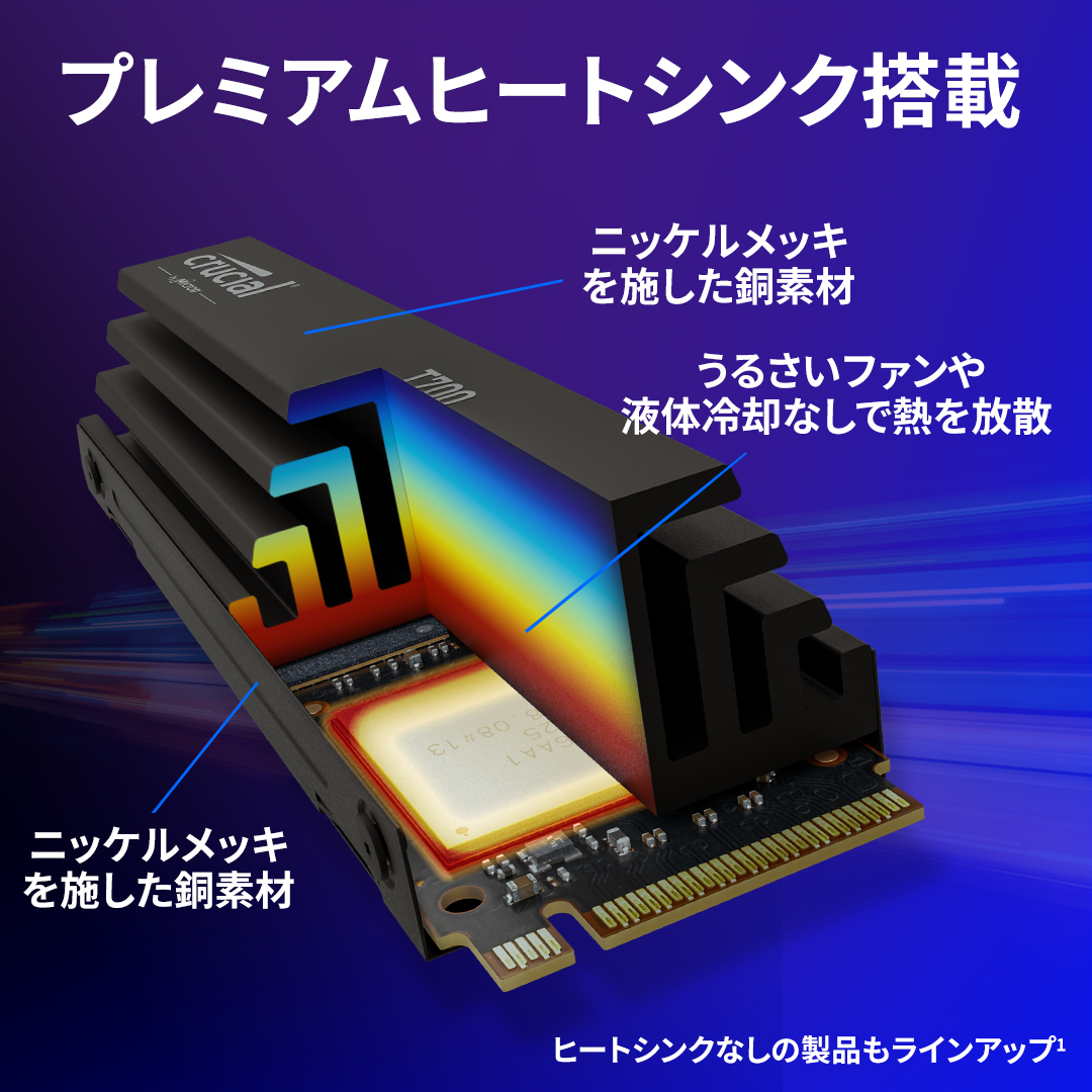 Crucial T700 2TB PCIe Gen5 NVMe M.2 SSD | CT2000T700SSD3 | Crucial JP