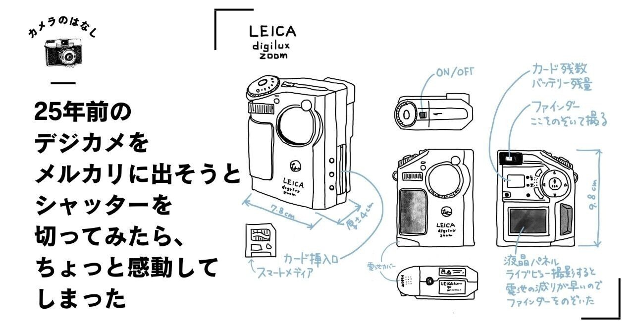 25年前のデジカメをメルカリに出そうとシャッターを切ってみたら