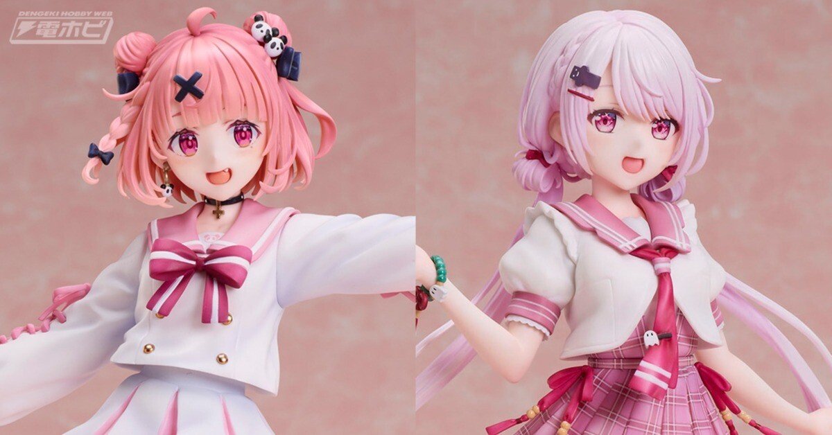 にじさんじ』笹木咲と椎名唯華の1/7スケールフィギュアの彩色見本が
