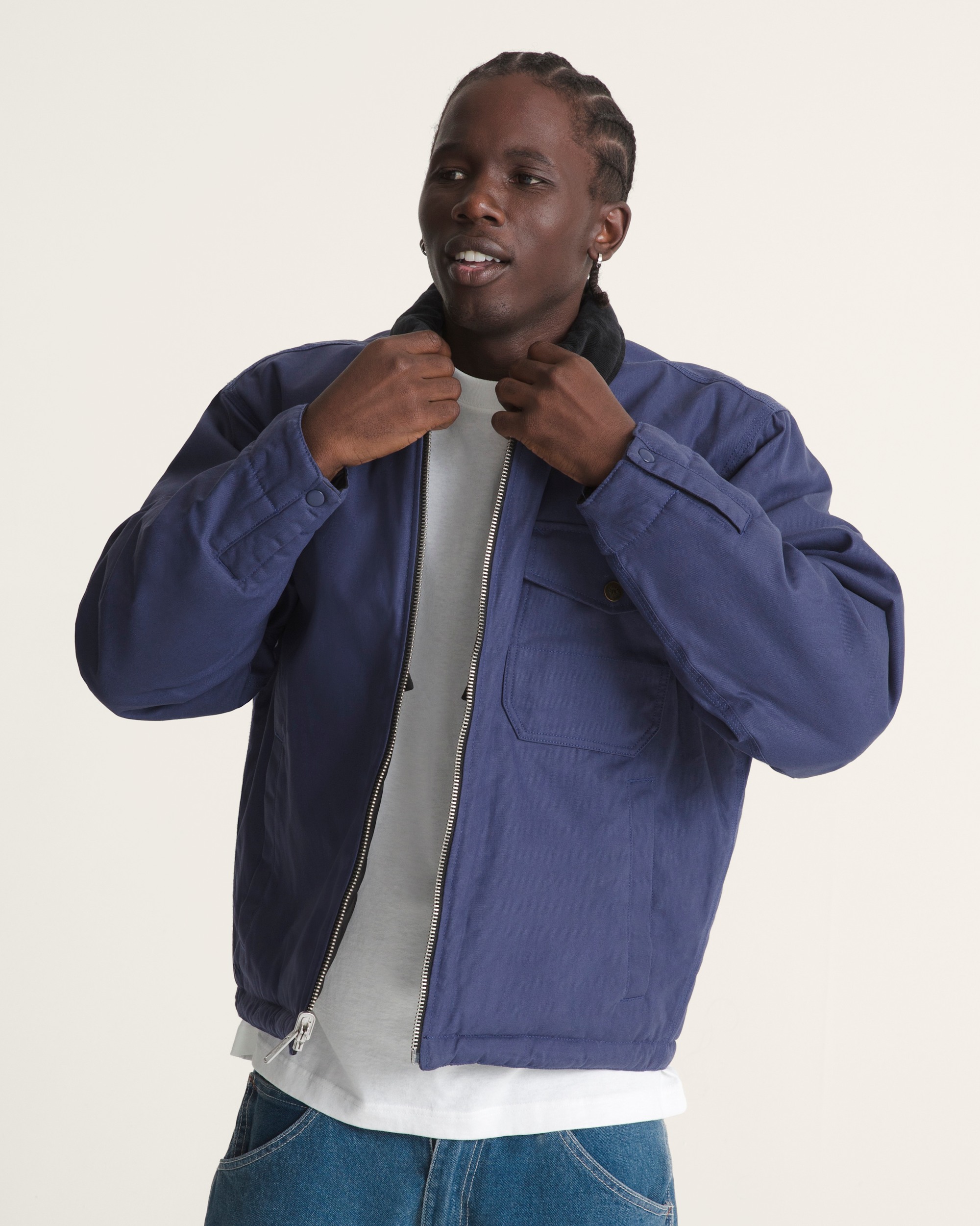 Skate Garage Reversible Jacket en Deep Twilight Blue | Vans CA