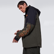 Oakley TNP Lined Shell Anorak - Black/Green | Oakley® AU