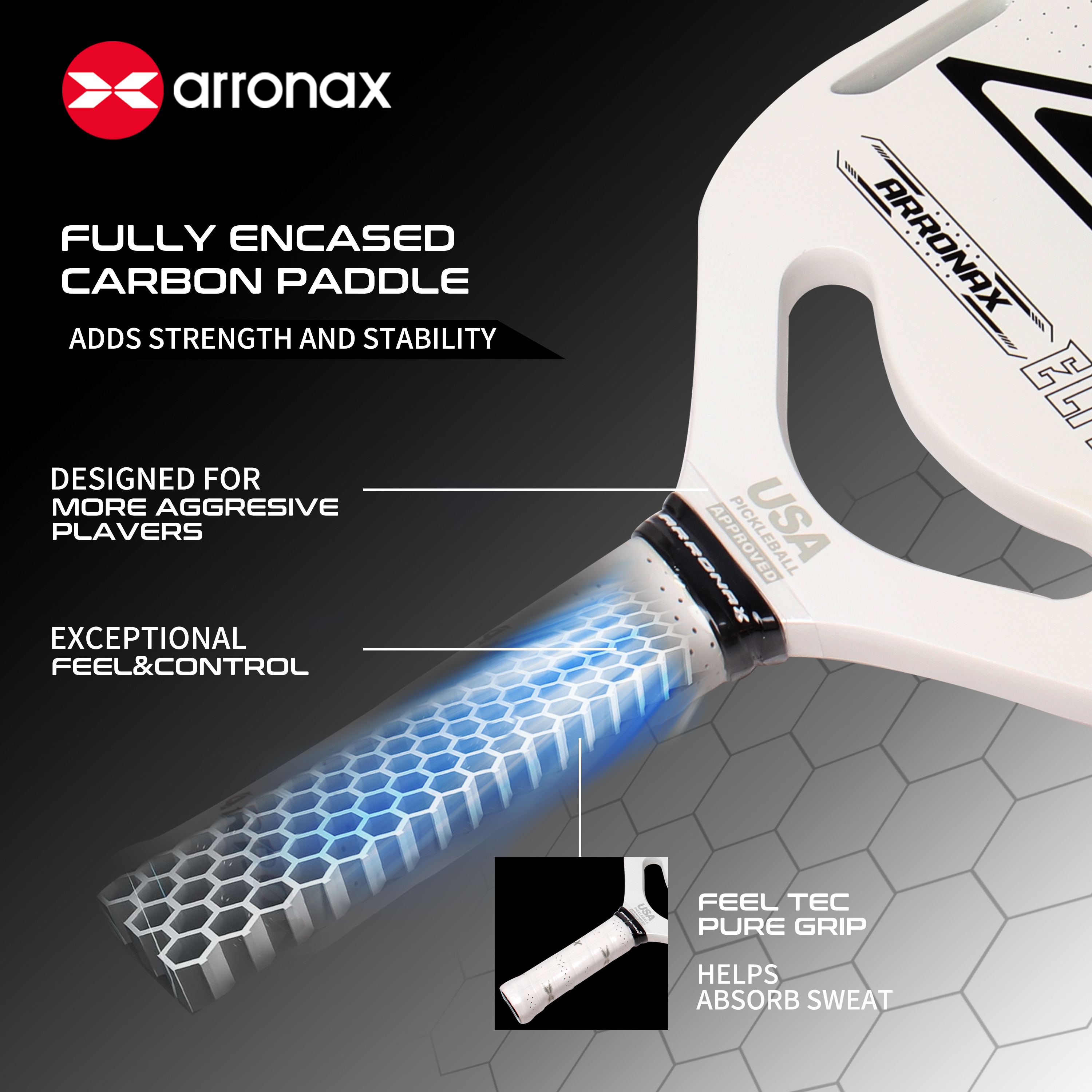ARRONAX - ELITE X3 Pickleball Paddle