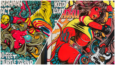 RJB/アート】FLAVORS x Rockin'Jelly Bean シルクスクリーンポスター