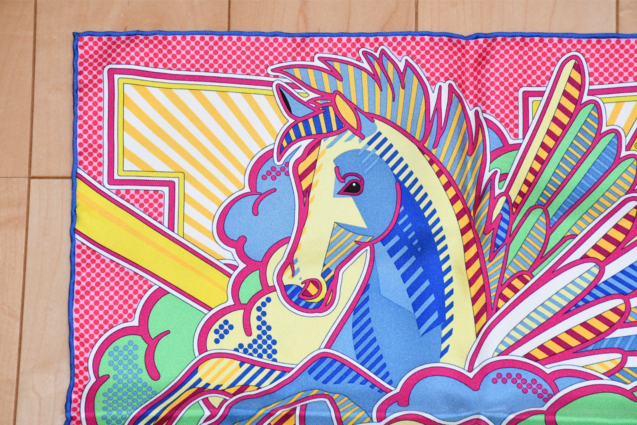 Hermes mini Scarf Pegase Pop 45 x 45 cm silk pink Carre Pegasus