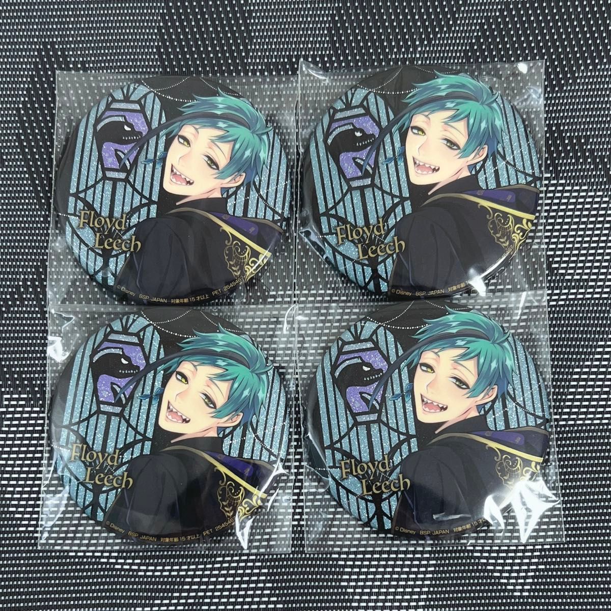 ツイステ フロイド・リーチ namco 缶バッジ 式典服 ツイステッド