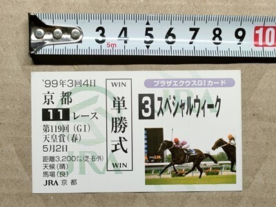 Yahoo!オークション - スペシャルウィーク G1 第120回天皇賞(秋) 優勝