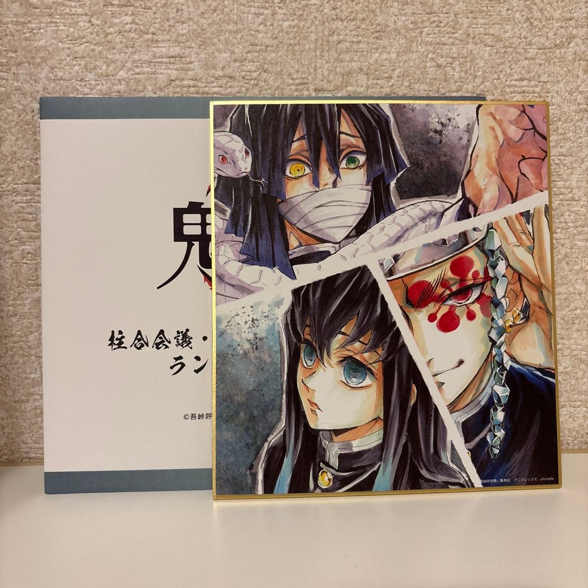鬼滅の刃 柱合会議 蝶屋敷編 提供イラスト ランダム 複製ミニ色紙 お館